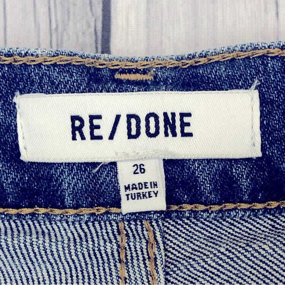 NWT RE/DONE 90's High Rise Ankle Crop Jeans Sz 26 - Picture 5 of 16